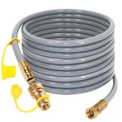 3/8″ Natural Gas Hose 40ft LP Gas Propane Hose w/Quick Connect Fitting for Grill