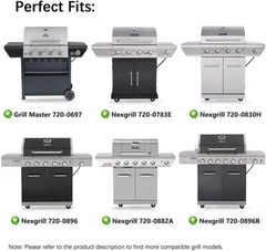 BBQ Heat Plates Flame Tamers Stainless Steel 6-Pack for Nexgrill 6 Burner Grills