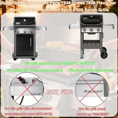 5PACK Porcelain Steel Flavorizer Bars with 2PACK Cast Iron Cooking Grates Grill