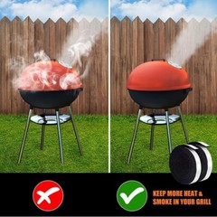BBQ High Temp Gasket Replacement with Adhesive Fits for BBQ Smokers & Grills