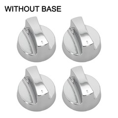 Sleek and Functional Upgrade to These 4pcs Electroplated Gas Grill Knobs