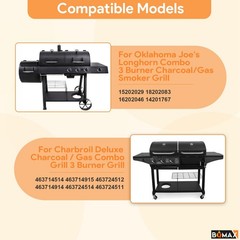 Grill Igniter Kit for Oklahoma Joe’s Longhorn Combo 3 Burner Charcoal/Gas Smo…