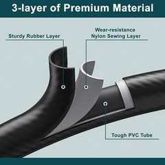 12FT 3/8″ RV Propane Quick Connect Hose Blackstone 17/22″ Grill Elbow Adapter