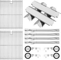 Complete Nexgrill 4-Burner Replacement: Grate, Burners & Heat Shields Included