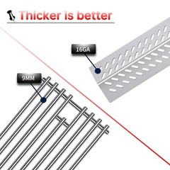 Cozilar 16GA Grill Heat Plates 9MM 16517 Grill Grates for 16631 16520 Bull Gr…