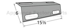 Music City Metals 99351 heat plate, porc stl, 15.375 x 6; Ducane