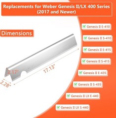 66033 Flavorizer Bars for Weber GS4 Genesis Grill Parts for Weber