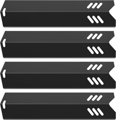 Porcelain Grill Heat Plates 15in Heat Shields Replacement For Gas Grills 4 Pack