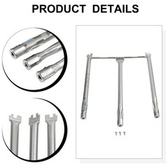 Replacement Grill Burner Set for Weber For Spirit and For Spirit II Grills