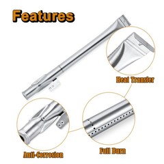 Grill Flame Tamers 6pcs Porcelain Enamel Heat Plates 14 9/16″ x 3 3/8″ – Fits