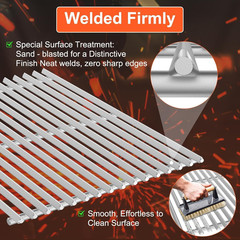 9.5MM Grill Grates for Weber Genesis II E-410/E-415/E-435, Grill Parts for Genes