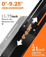 Adjustable Grill Heat Plates Shield 11.75-21 inch for Charbroil Grill Replace…