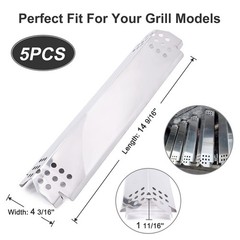 Grill Heat Plate Tent 5-Pack for Nexgrill 720-0888, 720-0888N – Replacement
