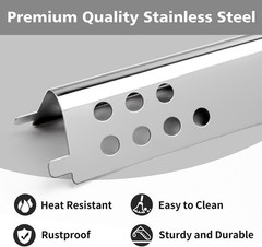 Effortless Installation 2-Pack Burner Replacement for Charbroil Grills, Silver