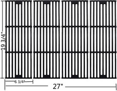 Heavy Duty 4-Pack Cast Iron Cooking Grates – Perfect for Charcoal & Gas Grilling