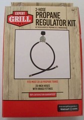Expert Grill Replacement Two Hose Propane Regulator Kit – 23″ Hoses – Combo Ship