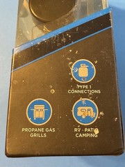 SMARTGEAR Propane Gas Gauge Type 1 Grill Connections NEW Camping RV Patio Nozzle