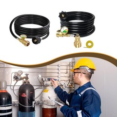 Propane Hose Propane Tank Extension Hose with Gauge for RV Fire Pits Camping