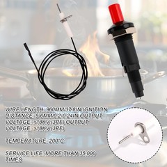 2pcs Piezo Spark Igniter, Spark Ignition Kit BBQ Grill Igniter Replacement El…