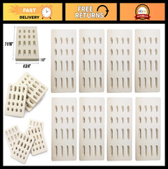 Ceramic Grill Briquettes Flame Tamer (8-Pack) for BBQs, Charcoal & Gas Grills