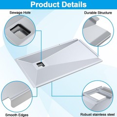 MOASKER Outdoor Grills Grease Tray 27.4″ x 13.8″ for Monument 4 Burner