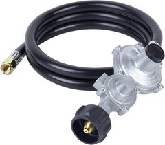 Versatile 5 FT Propane Hose with Heavy-Duty Brass for RVs, Grills & Fire Pits