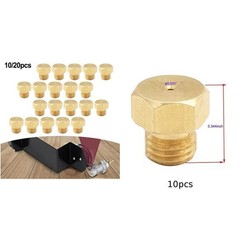LP Gas Nozzle Kit Brass 0.8mm Orifice 10 or 20 Pack for BBQ Grill Adaptation
