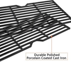 Char-Broil 463434313 Grill Grates | Polished Cast Iron 3-pk