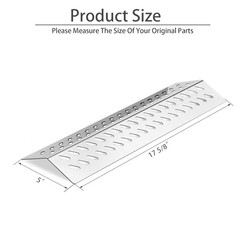 Stainless Steel Heat Plate Shield Gas Replacement for Bull BBQ Grills, Fit for