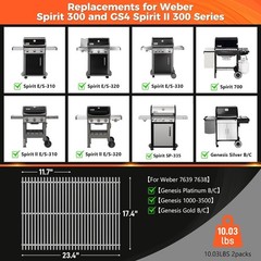 SUS304 Grill Grates Weber Spirit E-310 & GS4 Spirit II 300 Series Spirit 700