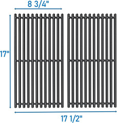 17 X 8 3/4 Cast Iron Cooking Grate Fits Charbroil Commercial 463644220 463632320
