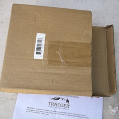 Traeger Grill Wheel Black Plastic 8 in Replacement Part with Hub Cap Hardware