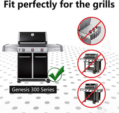 Grill Porcelain Flavorizer Bars 17.5″ 5-Pack for Weber Genesis E310 E320 E330