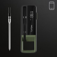 Wireless Meat Thermometer for Grill with App Alerts and 304 Stainless Probe