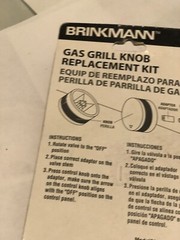 Brinkmann Knob Gas Grill Replacement Kit 812-7230-S @D