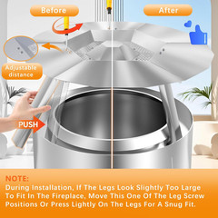 Heat Deflector for Solo Stove Bonfire 19.5″, Heat Deflector for Solo Stove Bonfi