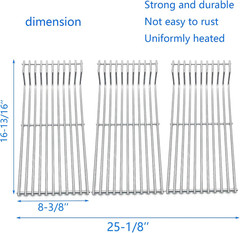 16.8″ Stainless Steel Cooking Grates Replacement Parts for Broilmaster D3 G-3 G-