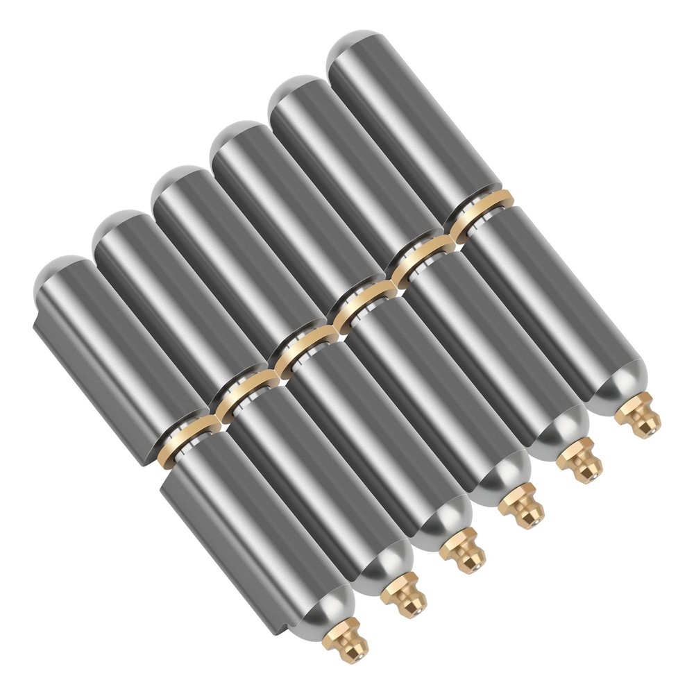 6 PCS BBQ Smoker Weld on Bullet Hinges Carbon Steel Weldable Barrel Hinges Heavy