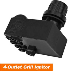 4 Outlets Igniter with Electronic Ignition Button for Charbroil Igniter Replacem