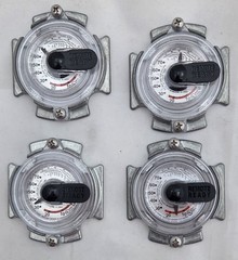 (4) Universal Large Glue On Propane Sr. Dial Gauge Home Horizontal Propane Tank