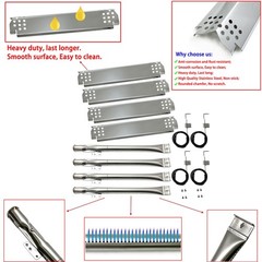 Direct store Parts DG262 Grill Burner 14 7/8, Heat Plates 14.6 x 4.2, Igniter Ki
