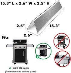 Grill Parts 3 Burners 5 Flavorizer Bars Igniter Kit for Weber Spirit E310