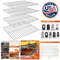 Upgrade Your Masterbuilt Smoker with 4 Stainless Steel Cooking Grates, 30 Inch