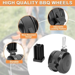 Locking Caster w/Insert Weber Genesis 300 Grill Parts Genesis E310/320 4PCS