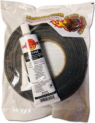 Versatile BBQ Smoker Gasket Kit – Black RTV Included – 15′ Self-Stick Length