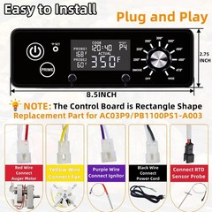 Control Board Replacement with LCD Display for Pit Boss Grill Smoker Controller