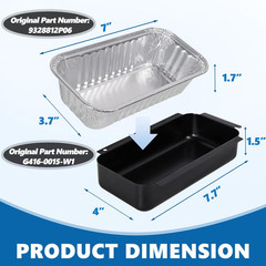9328812P06 Grill Grease Drip Pan for Charbroil Gas Grill Drip Tray G416-0015-W1,