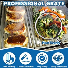 3 Pack Stainless Steel G533-2200-W1 True Infrared Grill Emitter Plates Charbroil