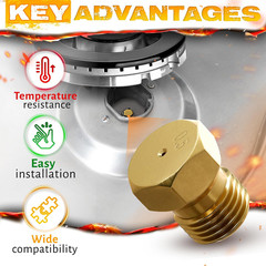 Natural Gas Orifice Conversion Kit – Propane Orifice Kit 10 Pcs Brass Jet Nozzle