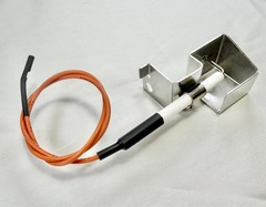 Left Bracketed Electrode and Collectors Box for GE Monogram and DCS BBQ Grills